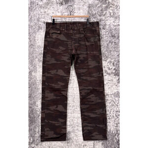 J Brand Jeans 34 x 29 Mens Tyler Perfect Slim Green Camo Camouflage